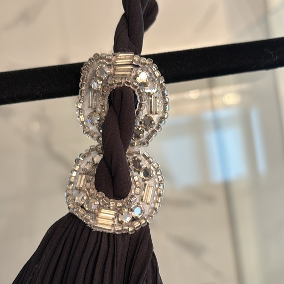 Vintage year 2K Joseph Ribkoff  little black dress with sparkling embellishments - Picture 14 of 17